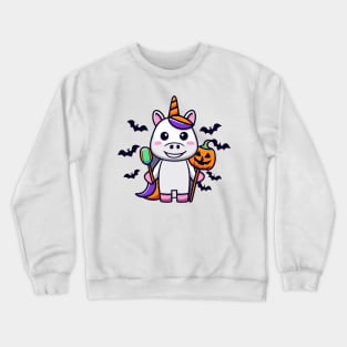 Mystical Magician Unicorn Enchanting and Elegant Fantasy Crewneck Sweatshirt